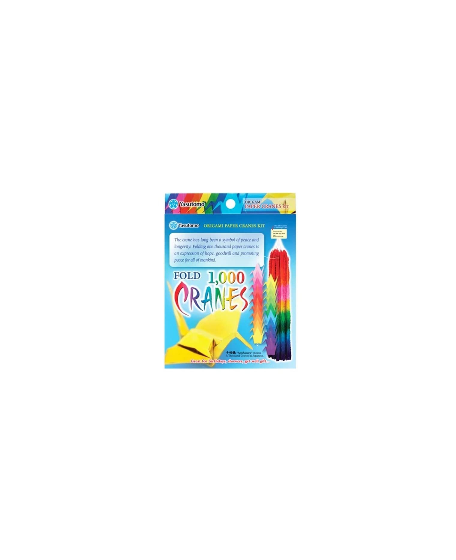 Amazon.com: Yasutomo 1000 Origami Paper Crane Kit, 3 X 3 in